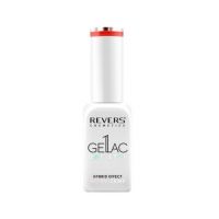Lac de unghii Gellac 1 Step, Hybrid Effect, Non UV, Revers, 54 Corai Neon, 10 ml Engros