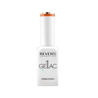 Lac de unghii Gellac 1 Step, Hybrid Effect, Non UV, Revers, 55 Portocaliu Neon, 10 ml Engros