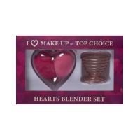 Set 2 bureti machiaj inima cu suport cadou Top Choice 38310 Engros
