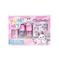 Set 2 lacuri de unghii, pila si stickere decorative Yummy, Martinelia 12242, 3 ml Engros