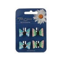 Set 4 cleme de par cu fluturi Top Choice TC24764 Engros
