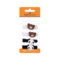 Set 4 elastice de par, pentru copii ursuleti, Top Choice 25778 Engros