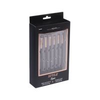 Set 6 pensule machiaj ochi si borseta Style Eyes Top Choice 38334 Engros