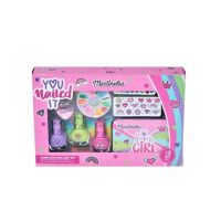 Set de unghii Super Girl Nail Art in cutie metalica Martinelia 11934, 12 ml Engros