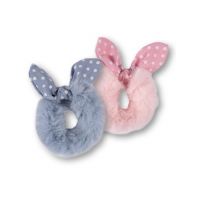 Set doua elastice de par Top Choice 25983, Puffy dots (1 roz + 1 gri) Engros