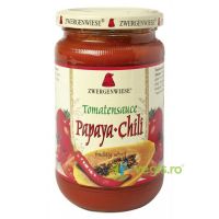 Sos de Rosii Papaya-Chili fara Gluten Ecologic/Bio 340ml