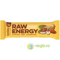 Baton Proteic cu Arahide si Curmale fara Gluten Raw Energy 50g