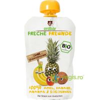 Piure de Mere, Banane, Ananas si Cocos Ecologic/Bio 100g
