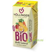 Suc din Amestec de Fructe Multi Sunrise cu Pai fara Zahar Ecologic/Bio 200ml