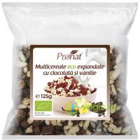 Pufarine din Multicereale cu Ciocolata si Vanilie Ecologice/Bio 125g