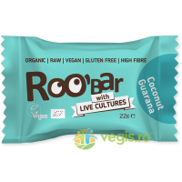 Bila Energizanta cu Cocos si Guarana Roobiotic Ecologice/Bio 22g
