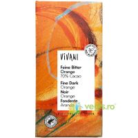 Ciocolata Amaruie cu Portocale si 70% Cacao Ecologica/Bio 100g