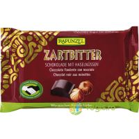 Ciocolata Amaruie Vegana Cristalino 60% si Alune Intregi Ecologica/Bio 100g