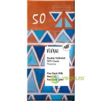 Ciocolata cu 50% Cacao si Lapte Integral Ecologica/Bio 80g