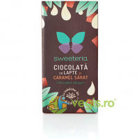 Ciocolata cu Lapte, Caramel Sarat si Indulcitor din Agave 100g