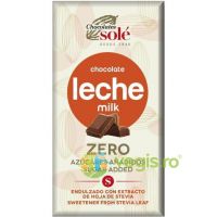 Ciocolata cu Lapte Indulcita cu Stevie Ecologica/Bio 100g