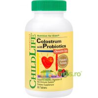 Colostrum Plus Probiotics 90 tablete masticabile Secom,