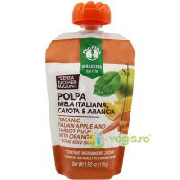 Piure de Mere, Portocale si Morcovi fara Zahar Adaugat Ecologic/Bio 100g