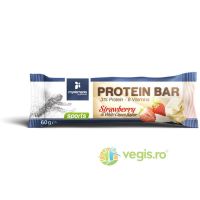 Baton Proteic cu Aroma de Capsuni si Ciocolata Alba 60g MYELEMENTS