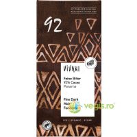 Ciocolata Amaruie 92% Cacao cu Zahar de Cocos Ecologica/Bio 80g