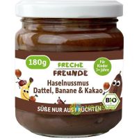 Crema Tartinabila cu Alune de Padure, Curmale, Banane si Cacao Ecologica/Bio 180g