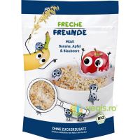 Musli cu Banane, Mere si Afine fara Zahar Ecologic/Bio 220g
