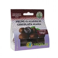Prune Uscate cu Glazura de Ciocolata Neagra 150g