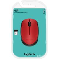 Mouse m171, optic, fara fir, USB, 1000dpi, rosu