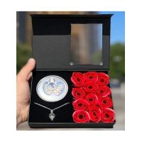 Aranjament cadou perla naturala-martisor engros flori sapun roz
