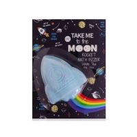 Bomba efervescenta de baie pentru copii Take me to the Moon Rainbow Trail Effect, Accentra, 355871, 100g Engros