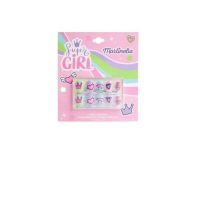 Set 10 unghii false Unicorn Nails, cu adeziv Press-On, pentru fetite, Martinelia 62500 Engros