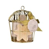 Set 100 ml gel de duș, 100 ml spuma de baie cu bule, 80 ml peeling corporal, bila efervescenta de baie 60g, cu aroma de vanilie, Festive Edition, Accentra, 6058404 Engros