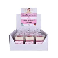 Set 12 Cuburi de baie handmade, vegan cu aroma de capsuni Accentra 5856308, 50g Engros