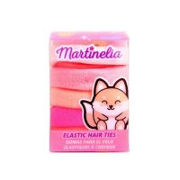 Set 5 elastice pentru par Martinelia 3011w, roz si piersica Engros