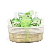 Set 7 produse cosmetice pentru baie cu aloe vera Complete Bath IDC Institute 42131, 830 ml Engros