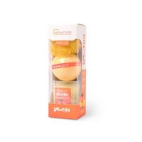 Set bomba si sare de baie Smoothie Mango IDC Institute, 99593, 340 ml Engros