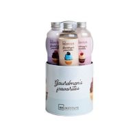 Set gel dus, lotiune corp, spuma baie Gourmand's Favourites Tin Box, IDC Institute 42523, 600 ml Engros