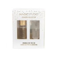 Set sclipici pulbere si adeziv Sparckle On The Go, Magic Studio, 85008 Engros