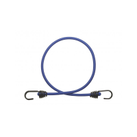 Cordon cauciuc cu carlig simplu Thirard, latex si otel, albastru, grosime 8 mm, 1 m