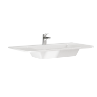 Lavoar montaj baza Savini Due Geos, compozit, alb, 101 x 56 x 47 cm
