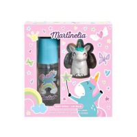 Set body mist si balsam de buze cu aroma de bezele Mr Sweet Dreams Martinelia 24185B, 103ml Engros