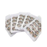 Set brose engros martisor cosulet cu flori mov set brose 12/buc