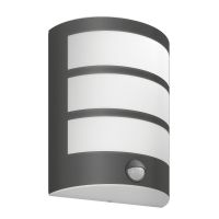 Aplica exterior Philips Python, cu senzor, antracit, 1x LED, IP44, 2700K, 6W