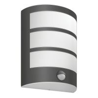 Aplica exterior Philips Python, cu senzor, antracit, 1x LED, IP44, 4000K, 6W