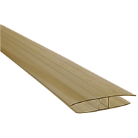 Profil H policarbonat bronze, grosime 8 mm, L = 6 m