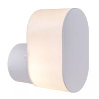 Aplica exterior Salli, Globo, alb, 1 x E27, IP44, 60W