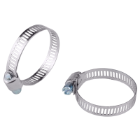 Colier metalic pentru fixarea furtunurilor, argintiu, 100 - 120 mm, set 5 bucati