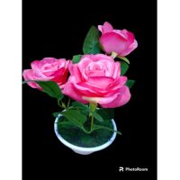 Aranjament ghiveci floral decorativ engros 25 cm Roz