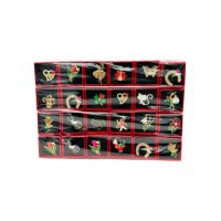 Pachet Mix En-gros 96 Brose Martisor ambalate in cutiuta cu fereastra, 5×5cm