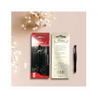 Penseta pentru sprancene din metal neagra en-gross